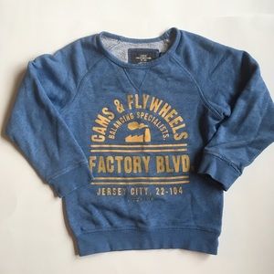 4/$20 H&M thin sweatshirt 4-6y blue